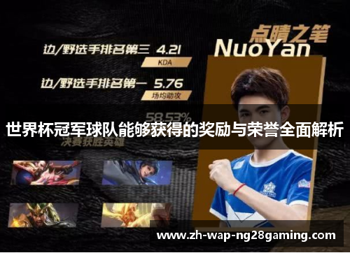 世界杯冠军球队能够获得的奖励与荣誉全面解析